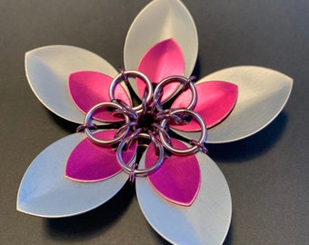 Decorative Sakura blossom metal scale flower