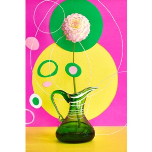 Dahlia Still Life Photographic Print: Abstract Floral Fine Art