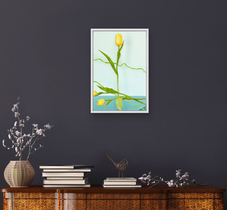 Still Life With Yellow Tulips: Fine Art Photography, Floral Print, Modern Art, Wall Hanging, Abstract Art, Decorative Art, Abstract Floral image 3