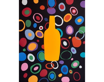 Circles: Fine art photograph of an original large handmade collage | Kandinsky inspired | Cocktail Art | Modern Art | Graphic Collage Photo