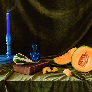 Still Life With Blue Candle: Dutch Still Life, Fine Art Photography, Interior Design, Home Decor Limited Edition Print of 100 image 2