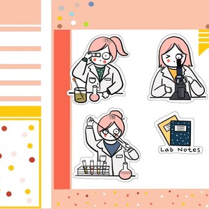 PK23-理科生徒用ステッカーシート – プランナーステッカー