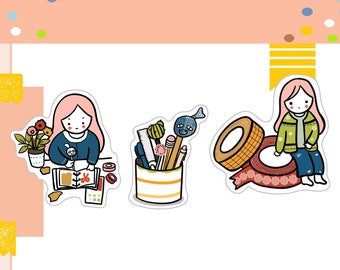 PK10-Planning Charli Planner Aufkleber, süsse Journal Sticker