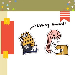 PK003-Lieferung Planner Sticker, Lieferung Sticker, Journal Sticker, Mail Sticker, Shopping Stickers