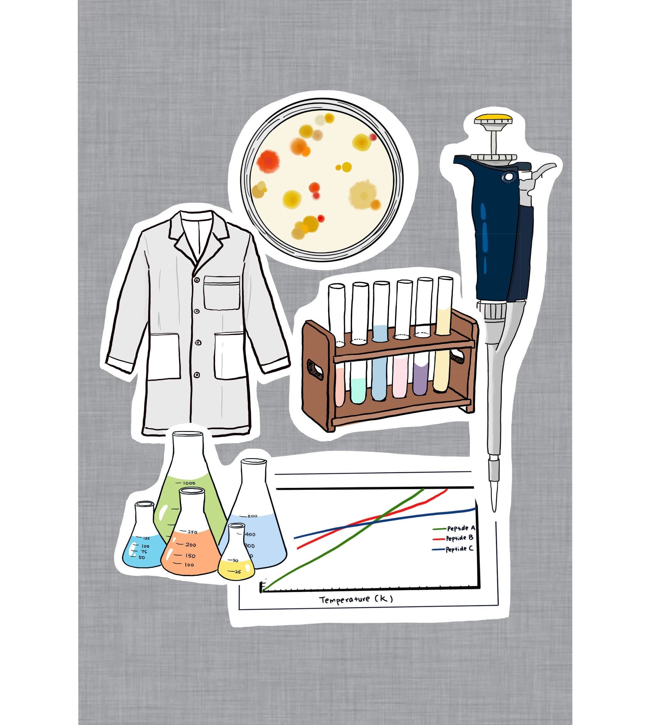 Lab day stickers laboratory equipment stickers school stickers Etsy