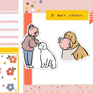 PK166-Hondeneigenaarstickers, hondenplannersticker