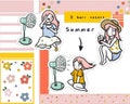 Summer Girl Planner Sticker, Hot Weather Sticker product logo