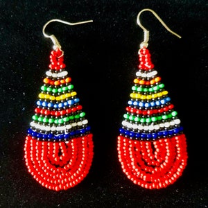 Ethnic Tear Drop Earrings