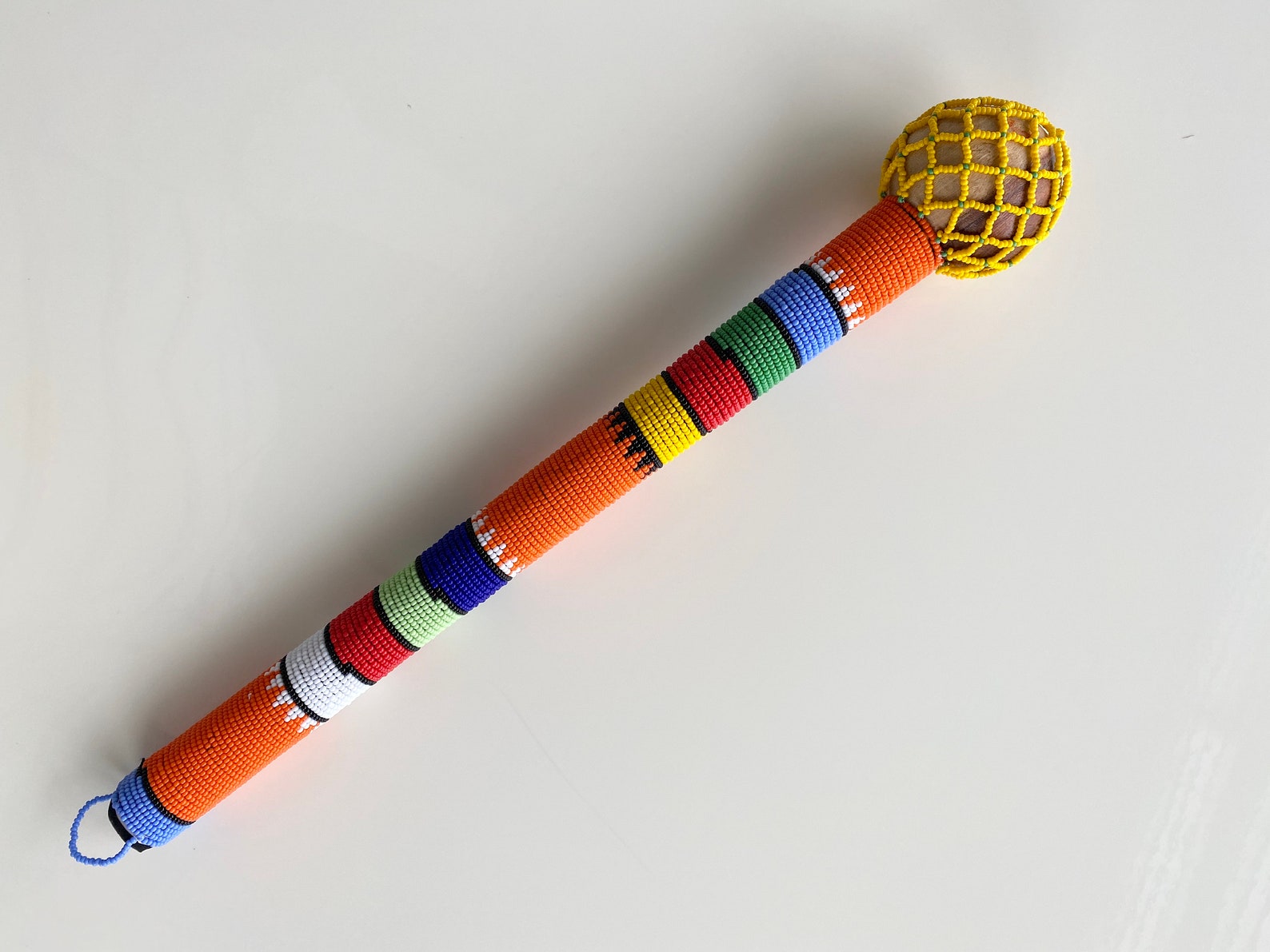 Beaded Traditional Decoration Stick Knobkerrie Etsy