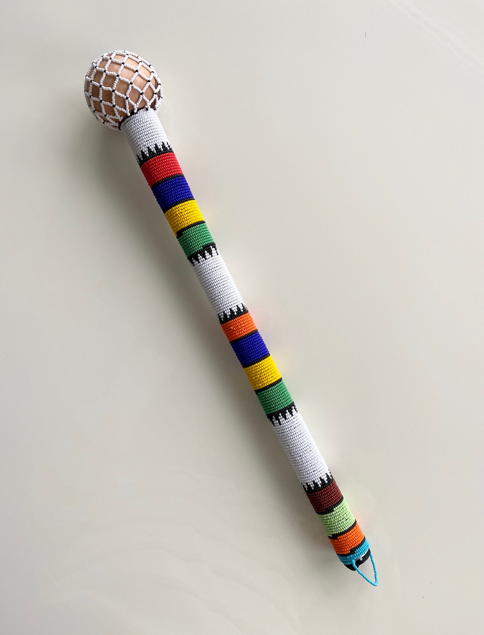 Beaded Traditional Decoration Stick Knobkerrie Etsy