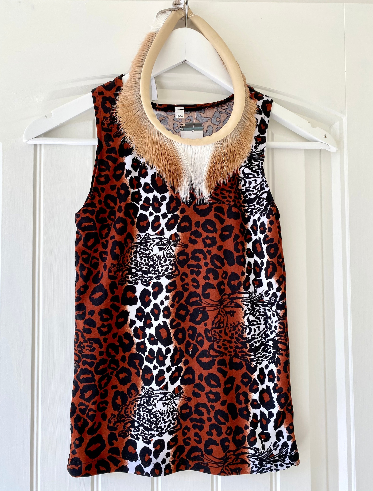 T-shirt Leopard Print Zulu Warrior / Gilet | Etsy