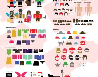 Roblox Character Etsy - roblox decal character etsy