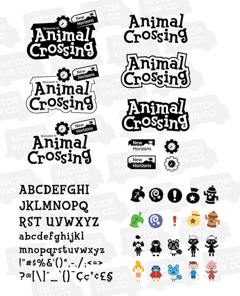 Download Animal Crossing svg bundle pack Animal Crossing cut file | Etsy