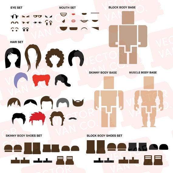 Roblox Svg Character Bundle Set Roblox Emoji Svg Roblox Cut File Roblox Svg Roblox Logo Svg Roblox Build A Character Cut Out Svg - roblox icon of line style available in svg png eps ai