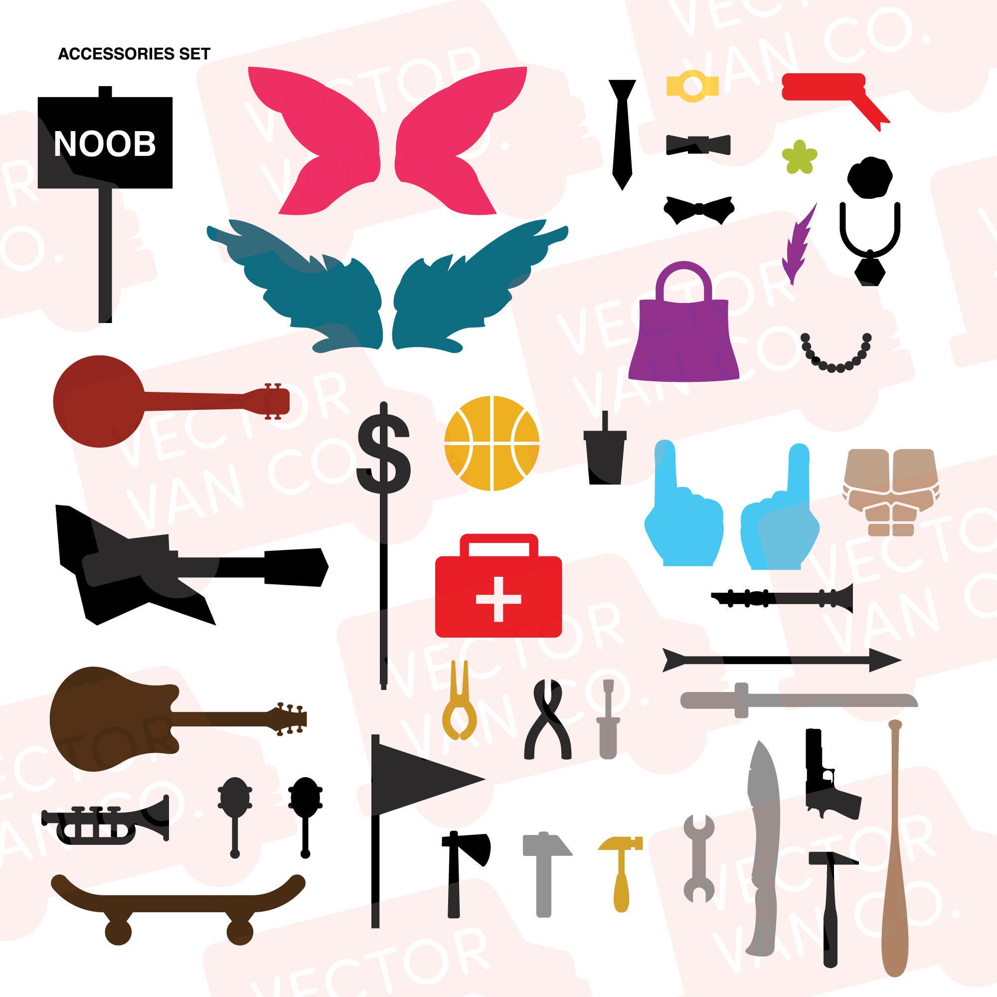 Roblox Svg Character Bundle Set Roblox Emoji Svg (Instant Download