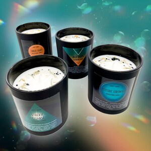 The WITCH ESSENTIALS 4 Ritual Candle Gift Box// Grounding and Protection // Witch Gift Box // Soy Ritual Candles // Energetic Hygiene