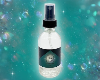 Spray purifiant ETHERIC CLEANSE avec essences de fleurs et de gemmes 2 oz//spray purifiant//spray d'ambiance//spray pour oreillers//purification magick