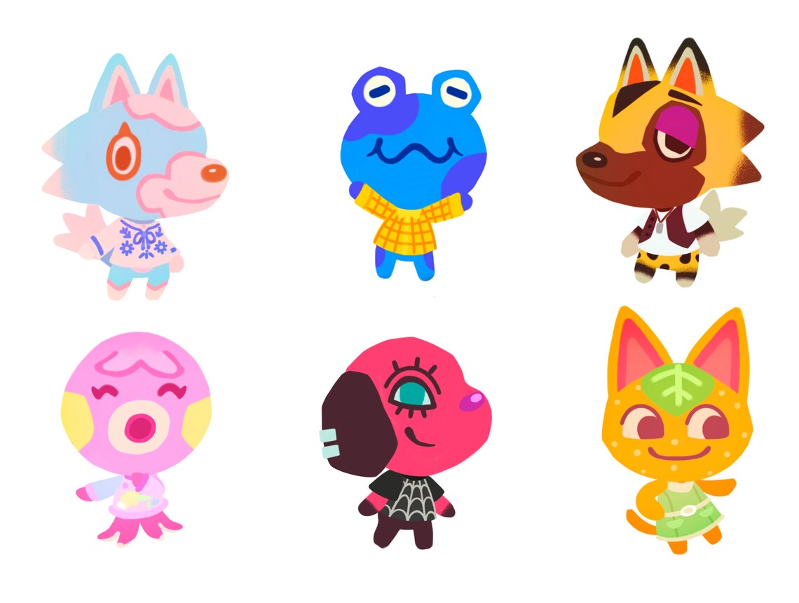 3 ACNH Vinyl Stickers Etsy