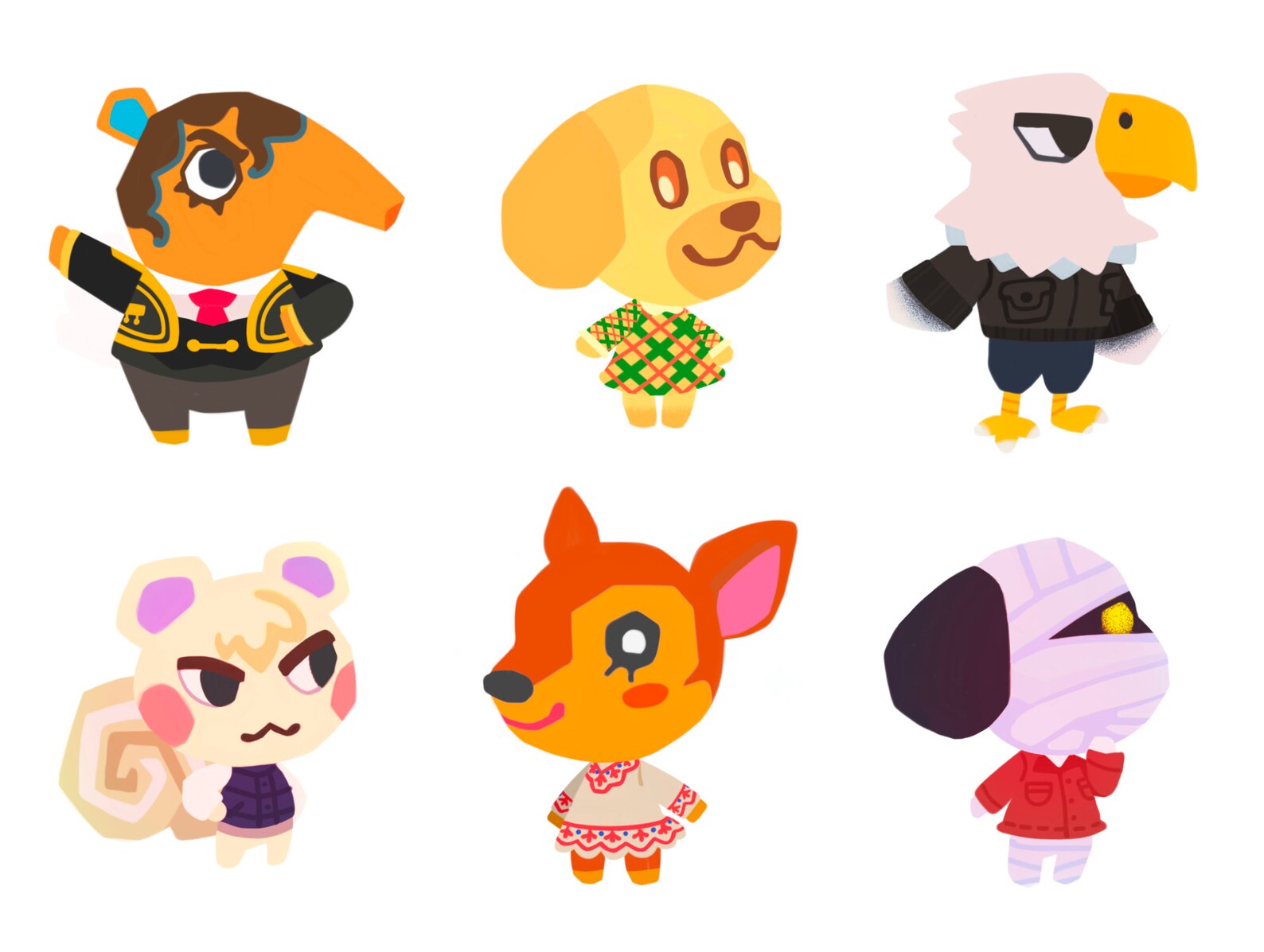 3 ACNH Vinyl Stickers Etsy