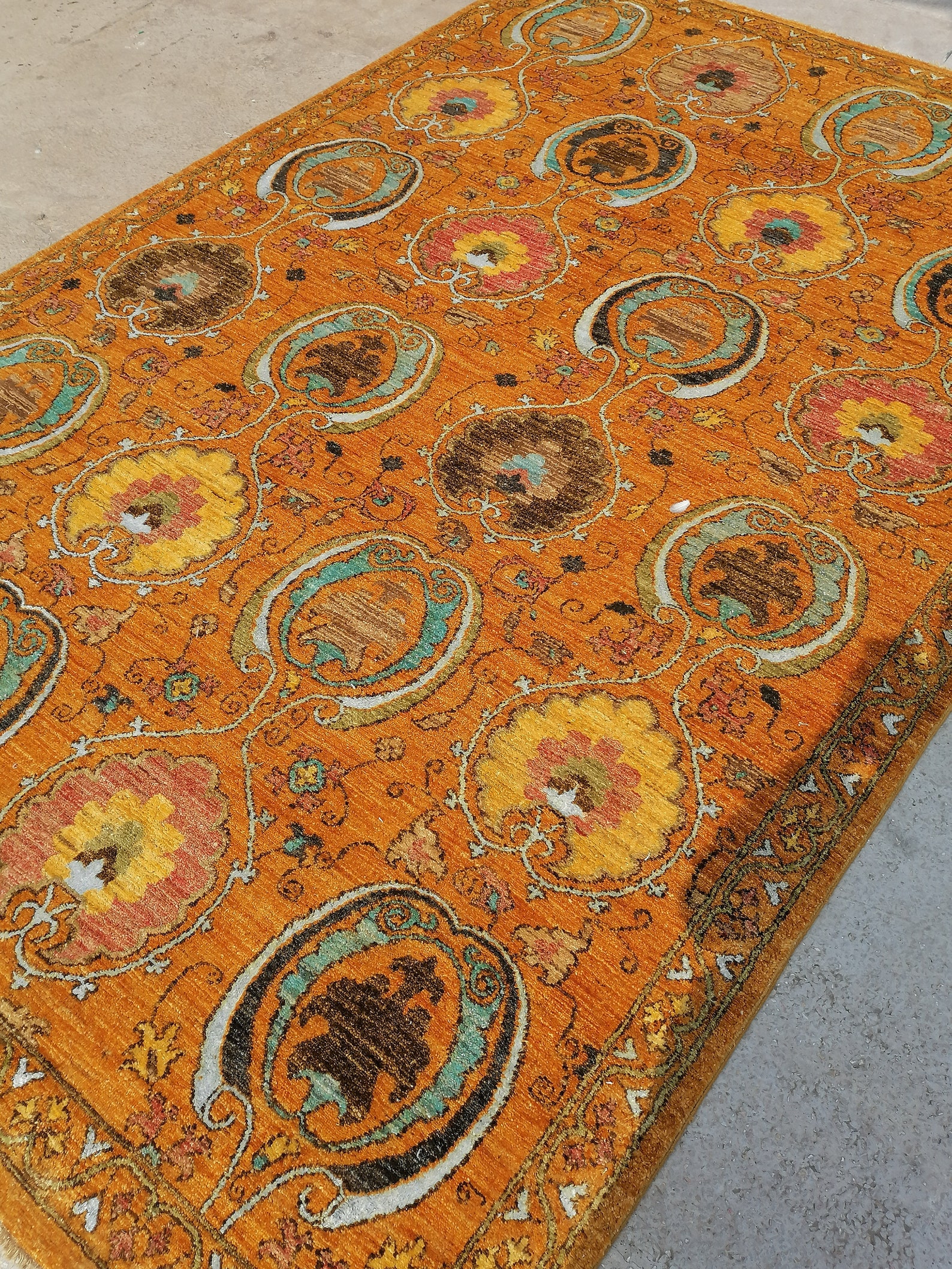 FREE SHIPPING Mustard Color Rug 8x10 Ft for Entryway Teppich Etsy