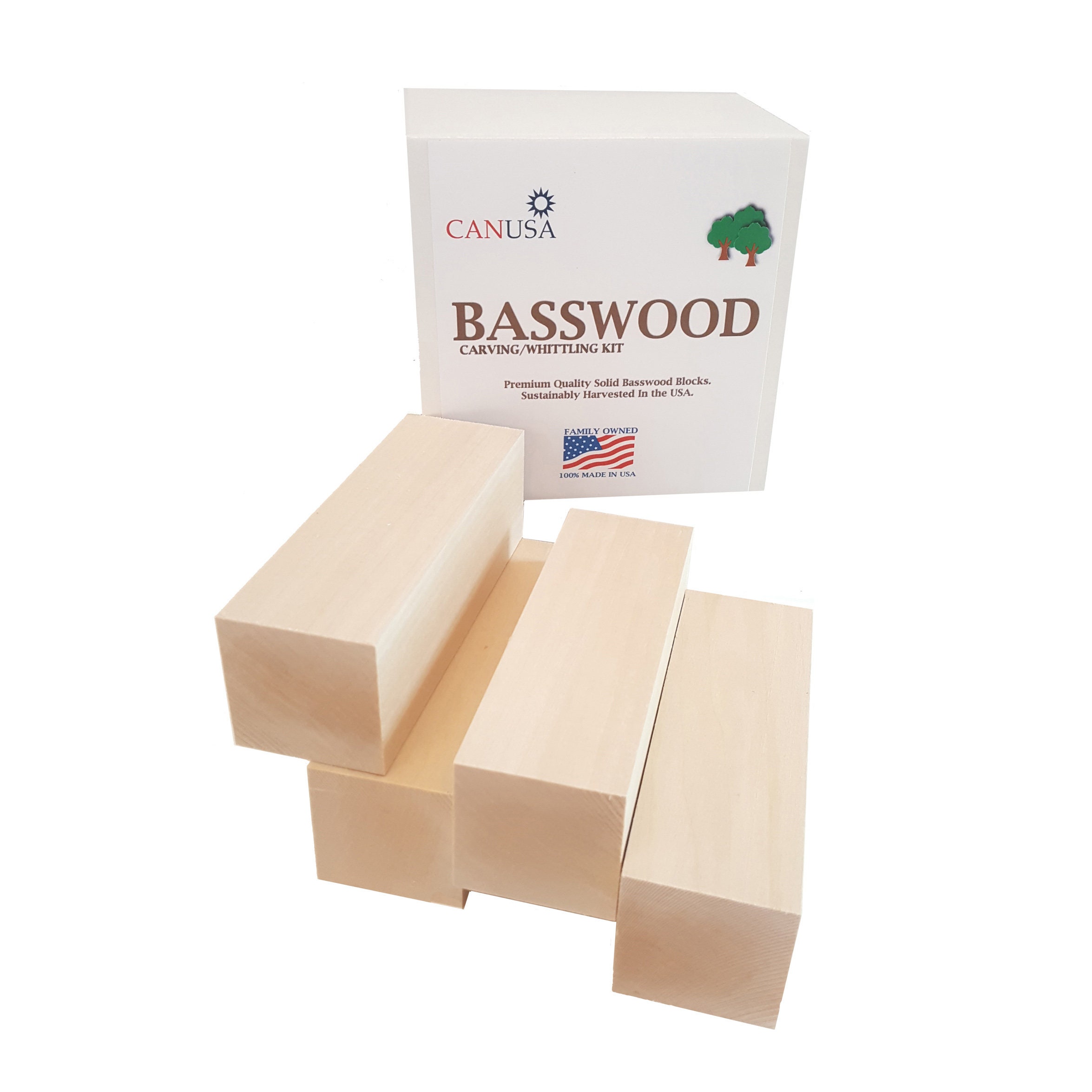 BeaverCraft 16 pcs Basswood Carving Blocks Wood Whittling Kit for Beginners  - NORTH RIVER OUTDOORS
