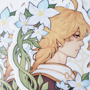 Genshin Impact Aether Sticker: Matte Vinyl, Weatherproof