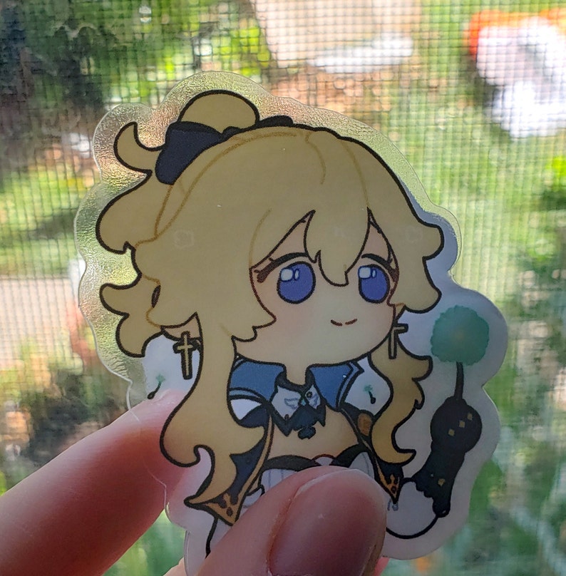 Jean Chibi Sticker Genshin Impact Jean Genshin Impact Etsy UK