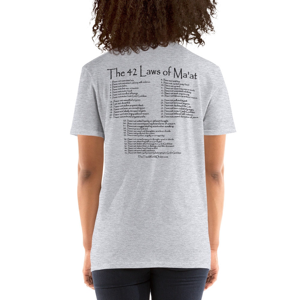 The True World Order 42 Laws of Maat Short-sleeve Unisex | Etsy