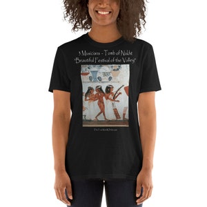 TTWO “3 Musicians, Tomb of Nakht” Short-Sleeve Unisex T-Shirt, Darks