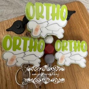 Ortho Badge Reel, Orthopedic, Badge holder, Ortho Surgeon, Ortho Nurse, RN, MA, Ortho Tech Badge Reel, Rheumatologists, Ortho Tech, Gift