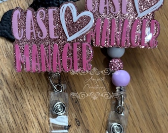 Case Manager Funny Badge Reel, Case Manager Gift, Social Worker Gift, Nurses Badge Reel, Medical Badge Reel,Hospital Case Manager Badge Reel