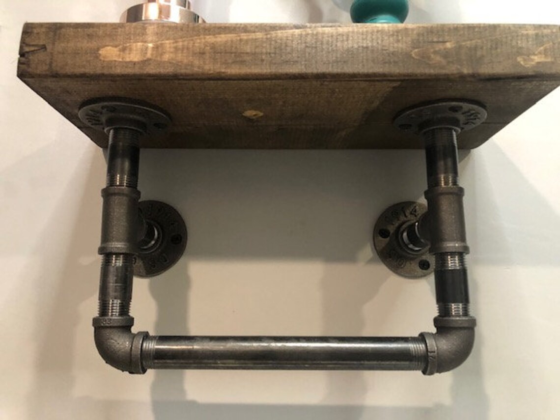 Industrial Hand Towel Holder Rustic Hand Towel Bar With Etsy