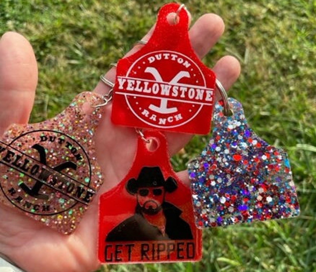 Yellowstone Cattle Tag Cattle Tag Yellowstone Glitter Etsy