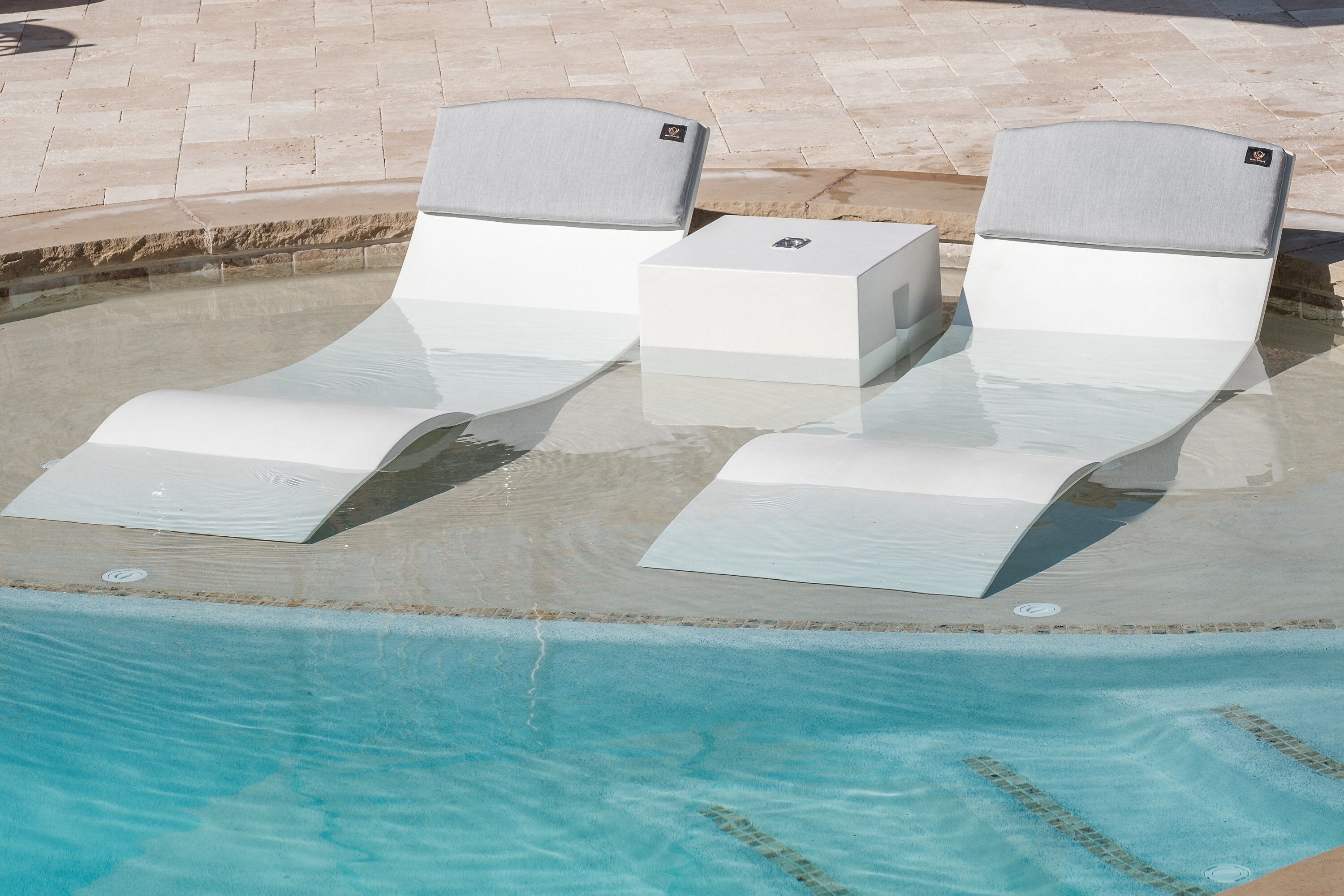 The Chaise CurveA Luxury Polished Concrete Pool Lounge Chair. Etsy