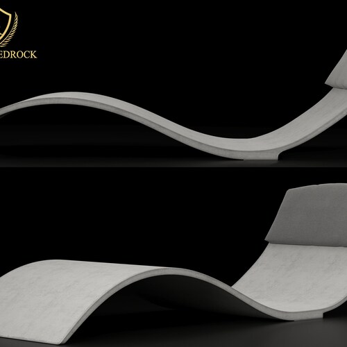 Luxury Polished Concrete Pool Lounge Chair. the Curve II is a Etsy