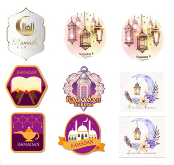 Ramadan Stickers Set Etsy