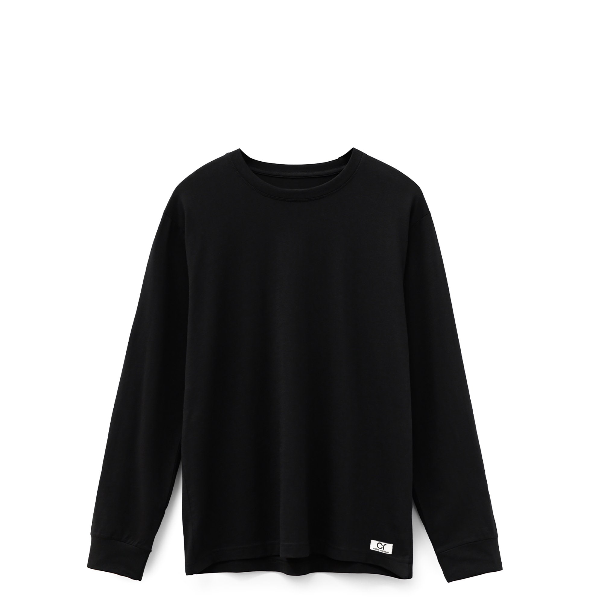 ★LMOOD★ Essential Supima Long Sleeve Black 21SSLT009BK Addison Long Sleeve T-shirt | 100% American Grown Supima