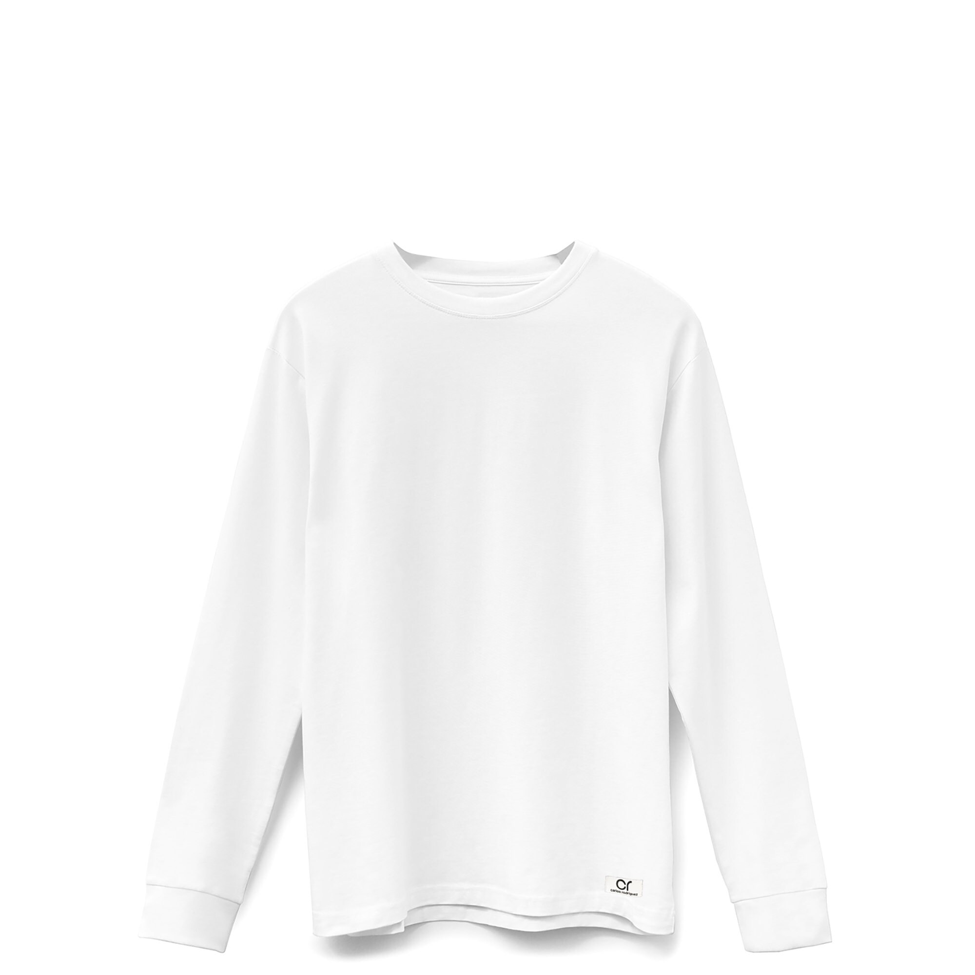★LMOOD★ Essential Supima Long Sleeve White 21SSLT009WH Addison Long Sleeve T-shirt | 100% American Grown Supima