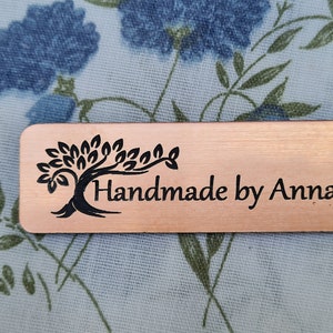 Personalized Craft Tags, Handmade Product Labels, Metalic Finish Product Craft Tags, Custom Designed Product Labels, Handmade Product Badge image 2