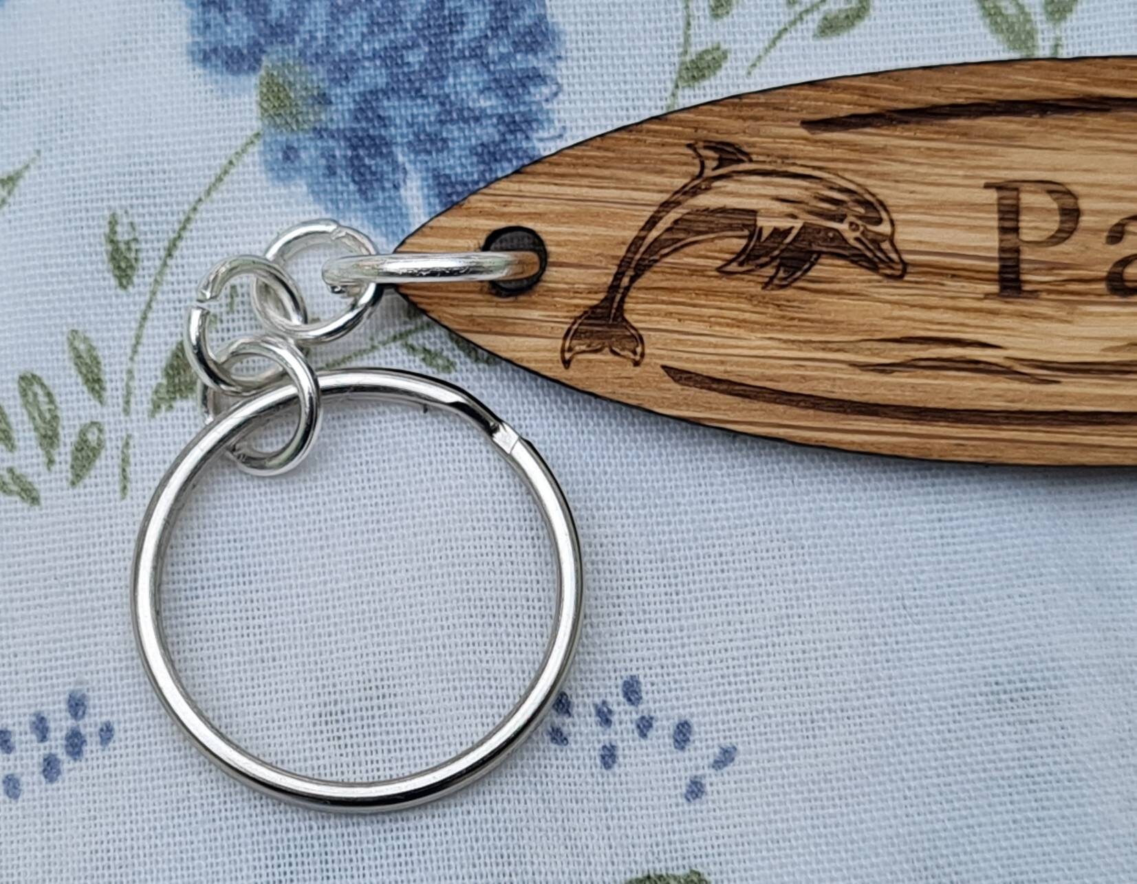 Dolphin Image Surfboard Keychain Mini Surfboard Personalised Etsy UK