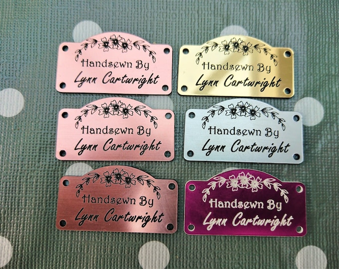 Personalized Craft Tags Handmade Product Labels Metalic - Etsy