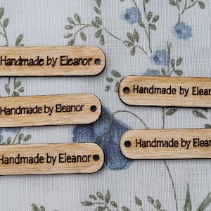 Etiquetas de roupas de madeira, Etiquetas personalizadas para costurar, Etiquetas de madeira personalizadas para itens de malha, Etiquetas de madeira personalizadas, Etiquetas de tricô para costurar
