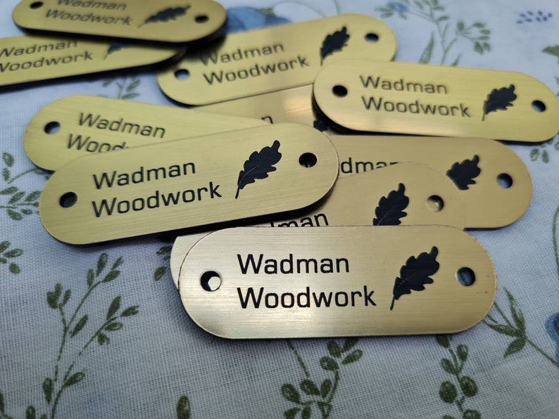 Personalized Craft Tags, Handmade Product Labels, Metalic Finish Product Craft Tags, Custom Designed Product Labels, Handmade Product Badge image 8