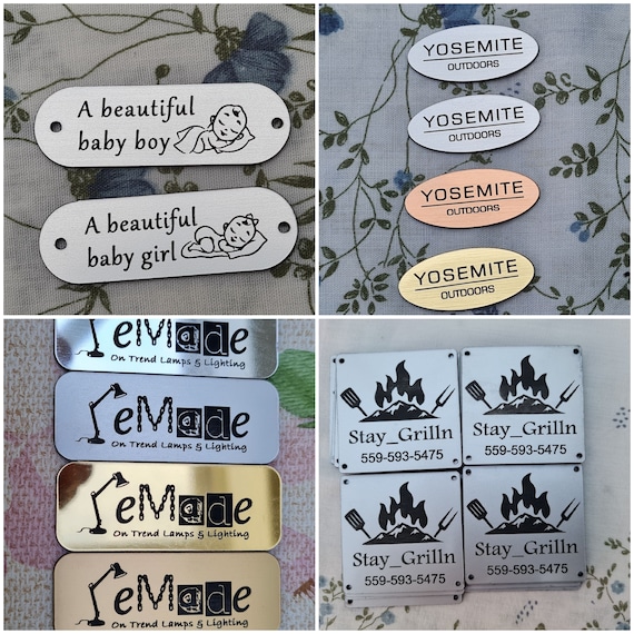 Personalised Tags for Handmade Crafts, Custom Labels for Knitted, Woven,  Stitch Craft Items, Hand Made Name Tages, Personalized ID Tags 