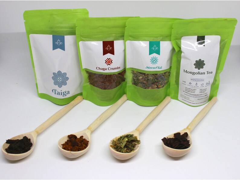 Herbal Tea Sampler SIBERIAN ZEST Tea Gift Box 4 Loose Leaf Etsy