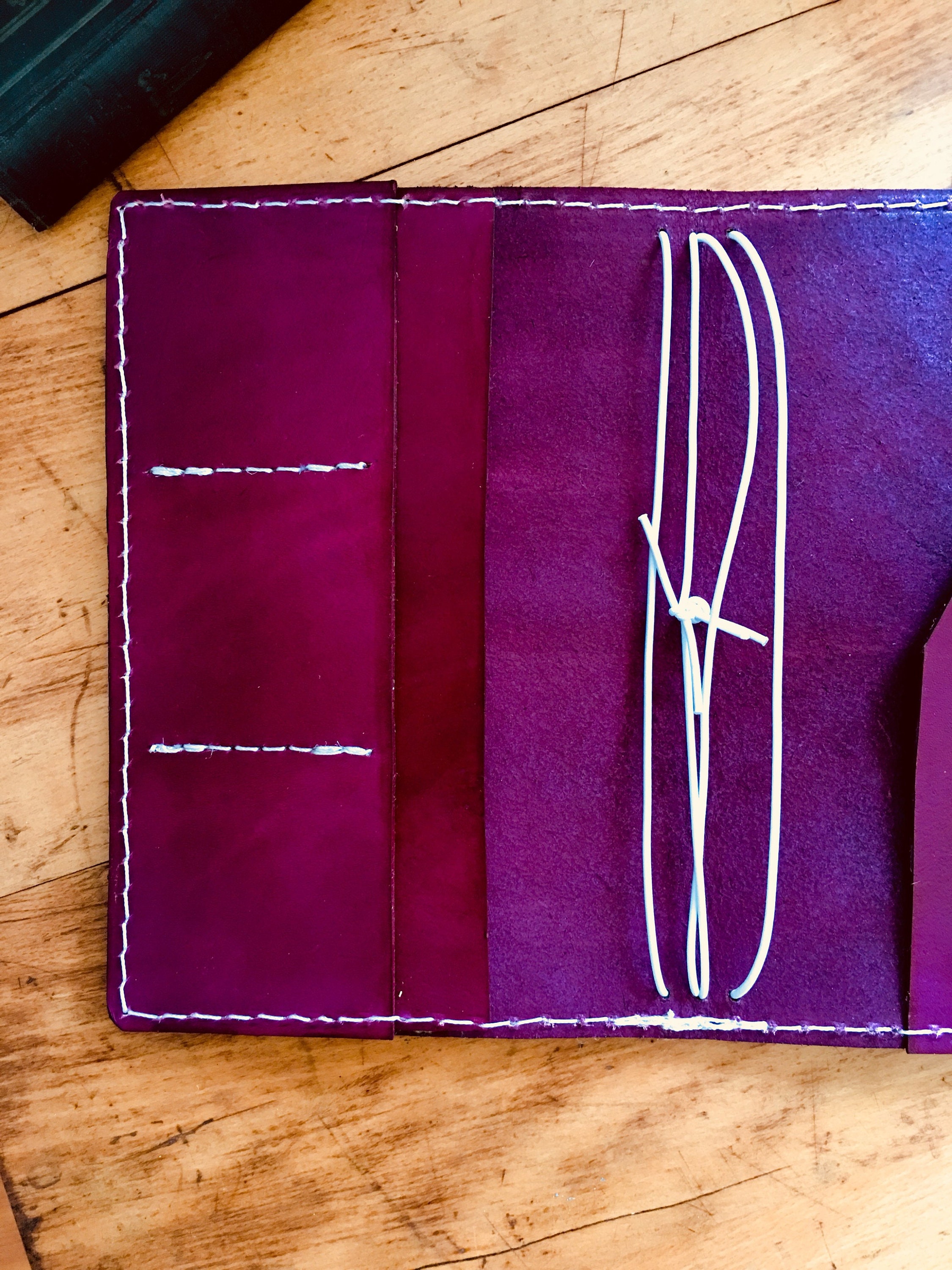 Leather Travelers Notebook With Pockets Travelers Journal Etsy