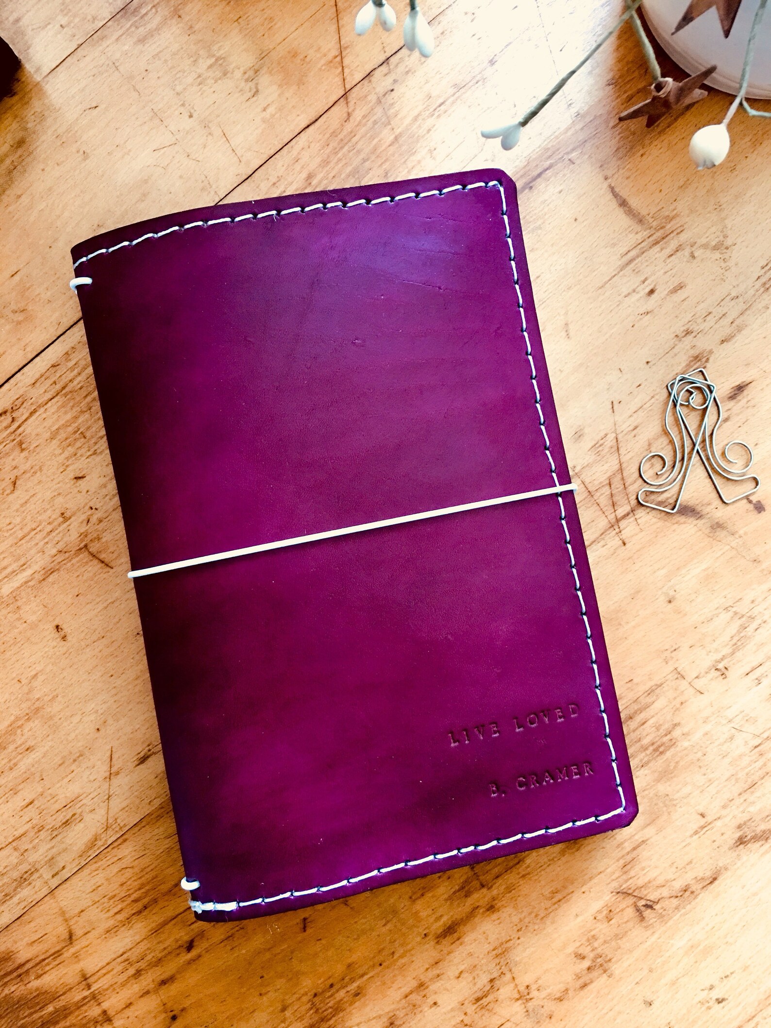 Leather Travelers Notebook With Pockets Travelers Journal Etsy