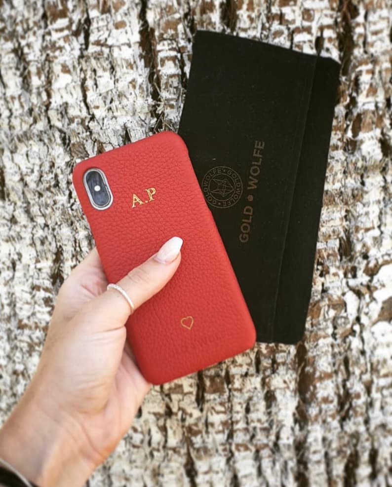 IPhone XR case Genuine leather iPhone case personalised with Etsy