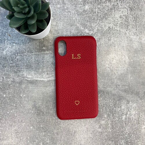 Iphone XS Max Pu Leather Case Personalised With Name or Etsy