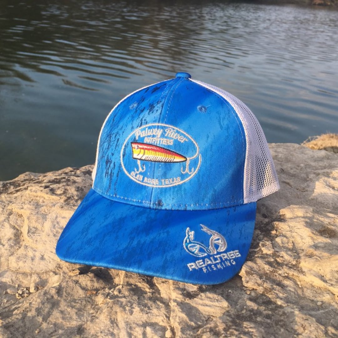 Paluxy River Outfitters Cap Glen Rose TX Realtree Fishing Mesh Hat 